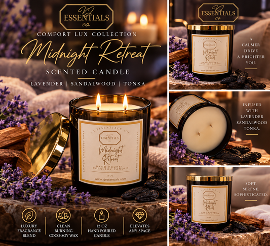 Midnight Retreat Candle - Comfort Lux Collection