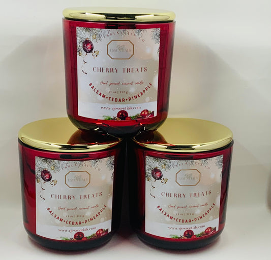 Cherry Treats Christmas Candle - Seasonal Candle Collection