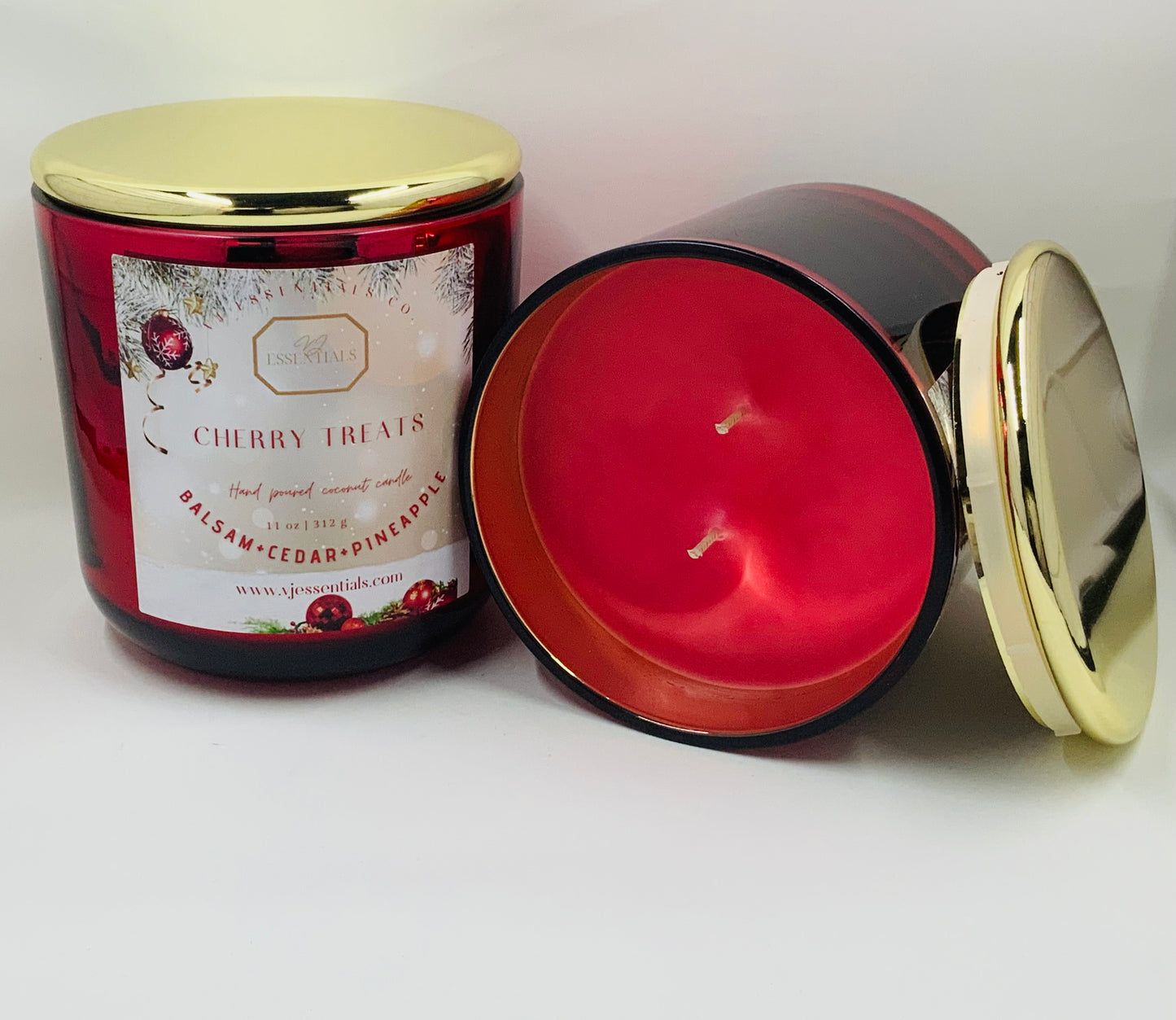 Cherry Treats Christmas Candle - Seasonal Candle Collection