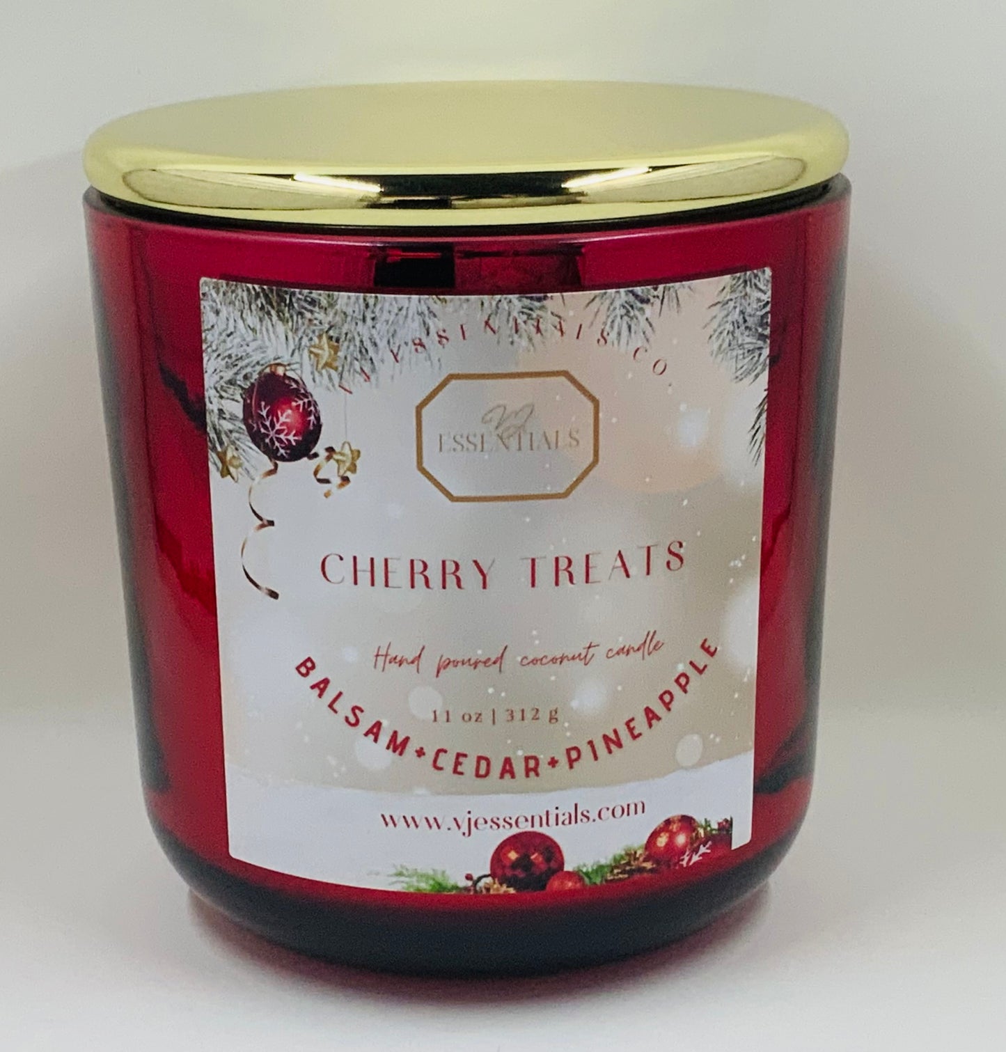 Cherry Treats Christmas Candle - Seasonal Candle Collection