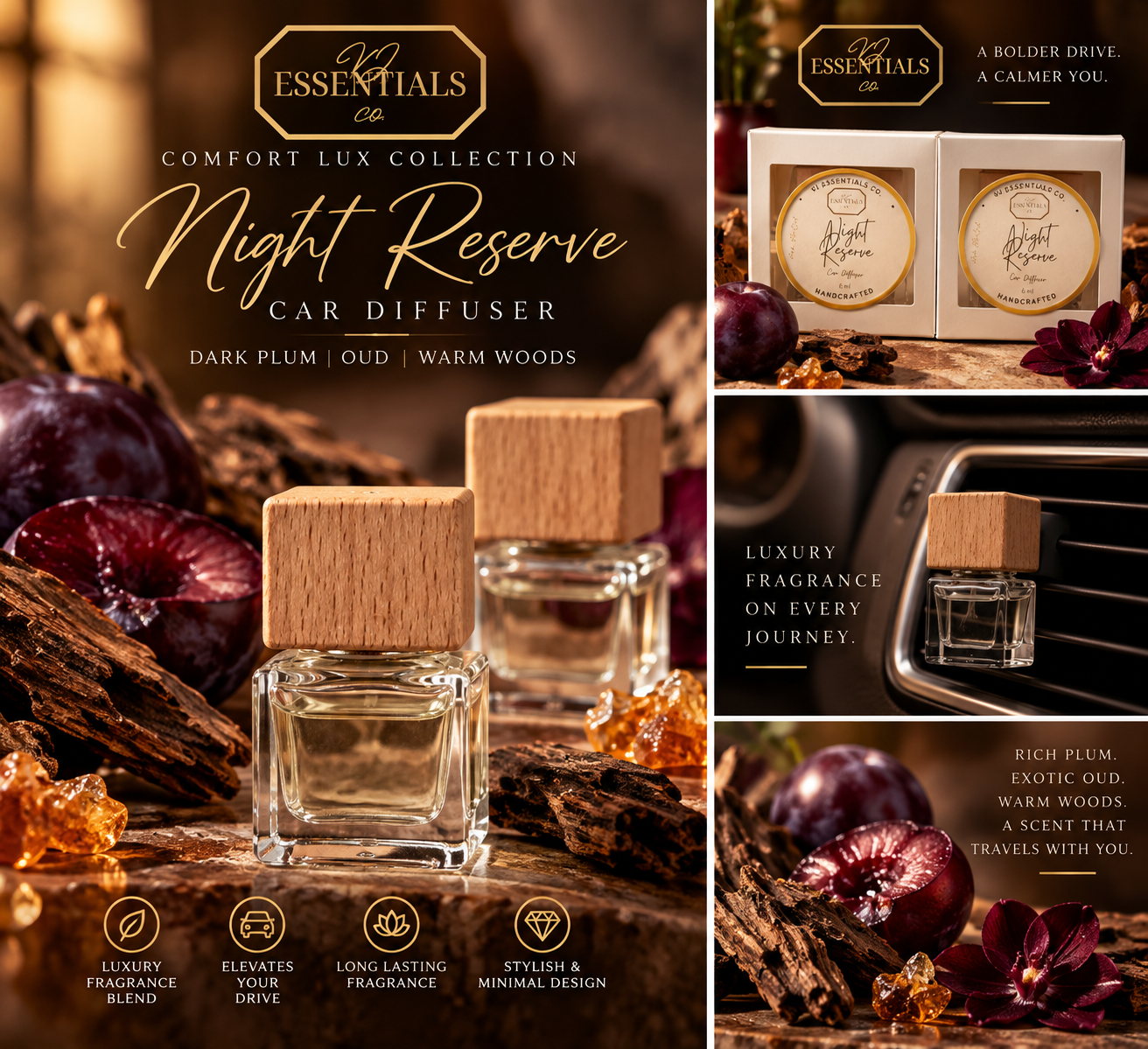 Night Reserve Car Diffuser - Comfort Lux Collection