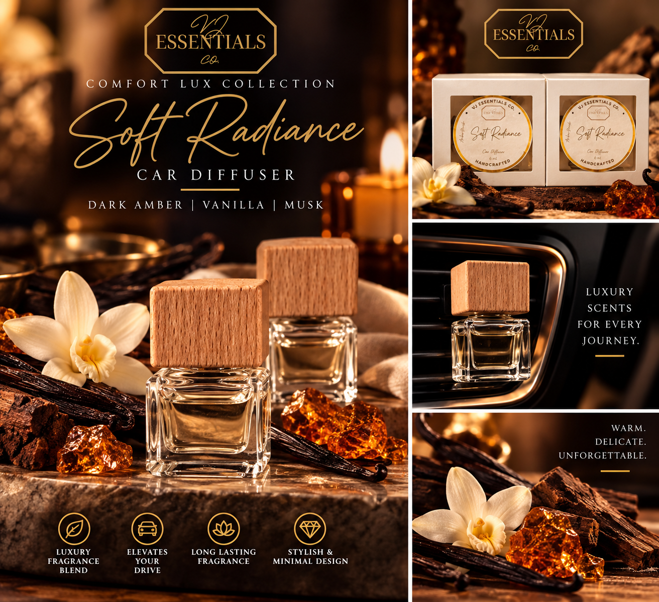 Soft Radiance Car Diffuser - Comfort Lux Collection